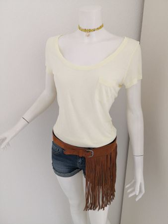 🤩MANGO T-SHIRT GELB MIT TASCHE NEUWERTIG & ARMANI P.