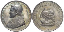 Rom, Silbermedaille 1846 A I, Petrus und Paulus