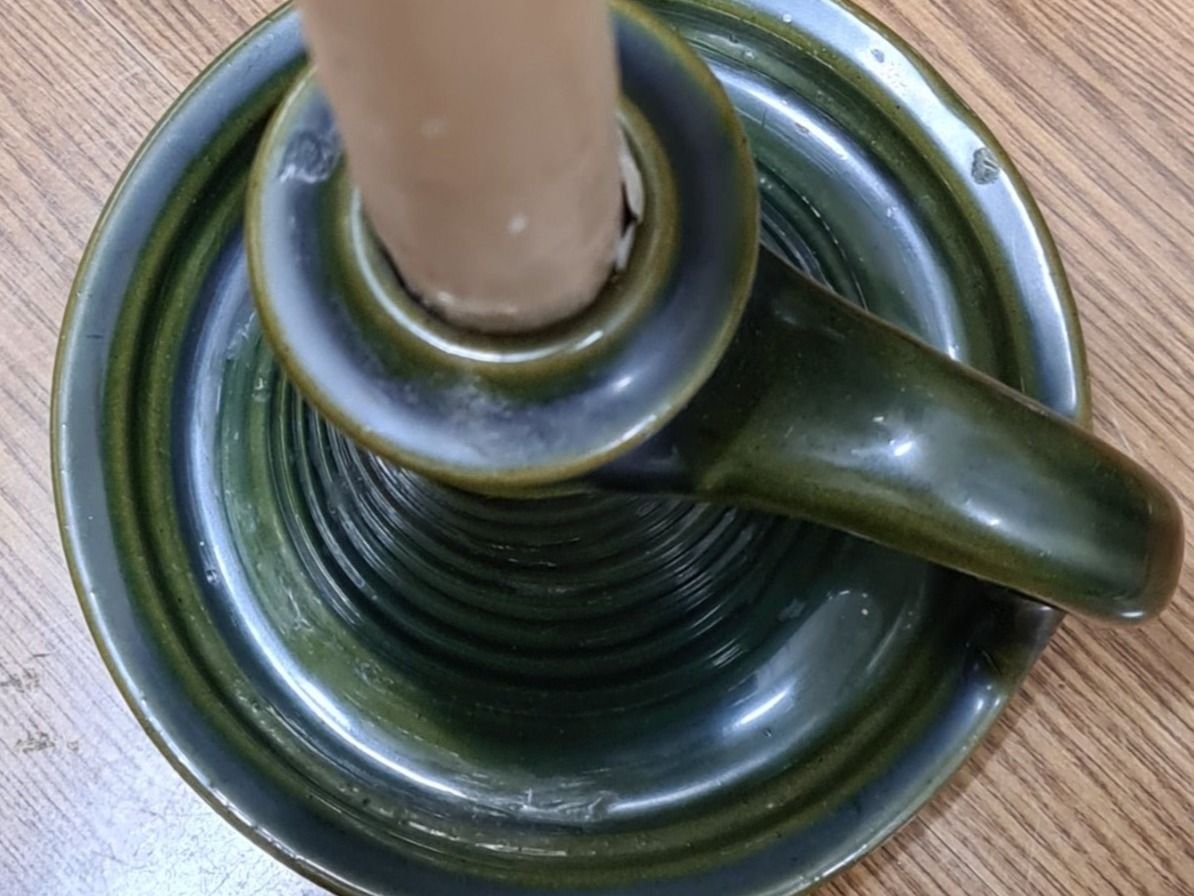 Portacandele: Retro Kerzenständer aus Ton – Usato da Amriswil venduto da used2use 4