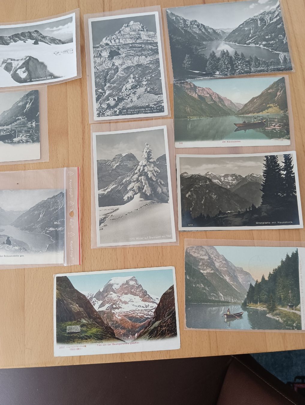 Ansichtskarten: 12 alte Postkarten Schweiz Berge Ferien Grusskarten – Gebraucht aus Richterswil von  1