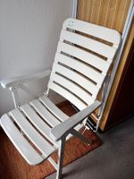 Klappbarer Gartenstuhl weiss