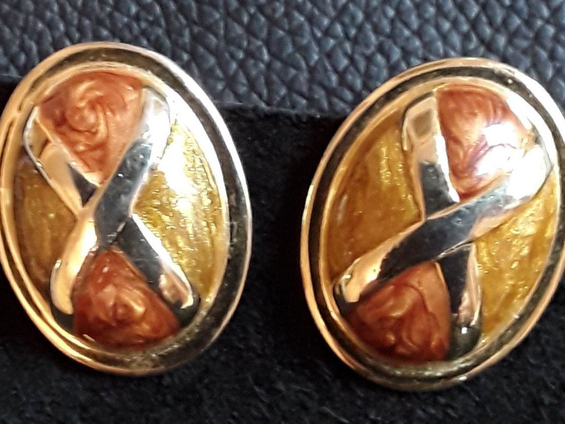 Ohrringe & -stecker: Vintage 80er Email Ohrclips NEU – Neu (gemäss Beschreibung) aus Zürich von helsan 9