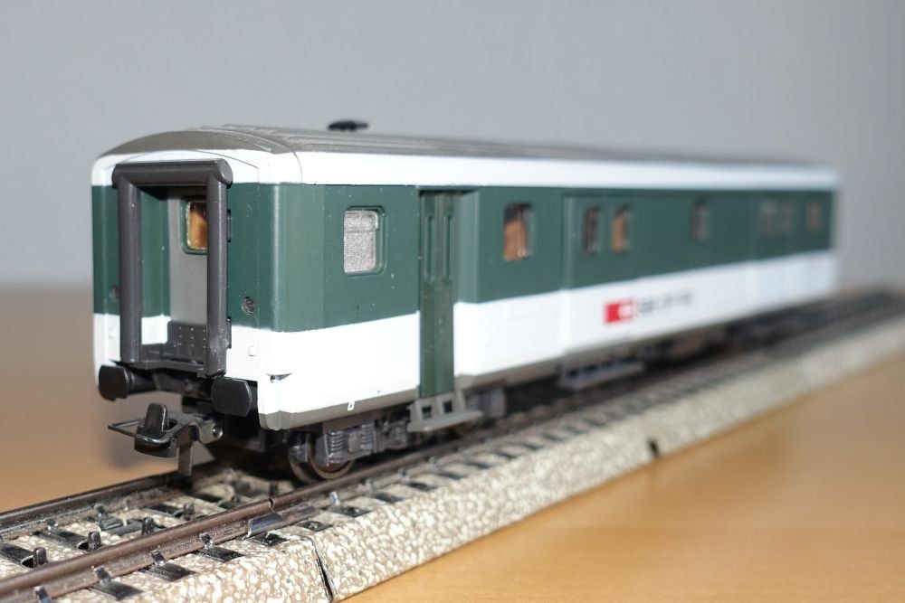 3 Eisenbahnwagen EW4 SBB H0 (1. Kl. + 2. Kl. + Postwagen) (Gebraucht ...