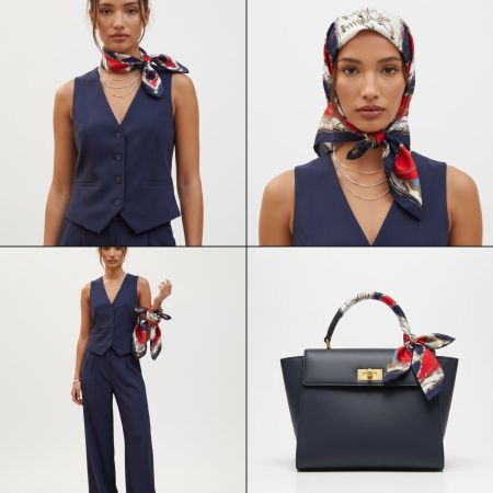 Celine Paris Tuch 47x47 cm Baumwolle