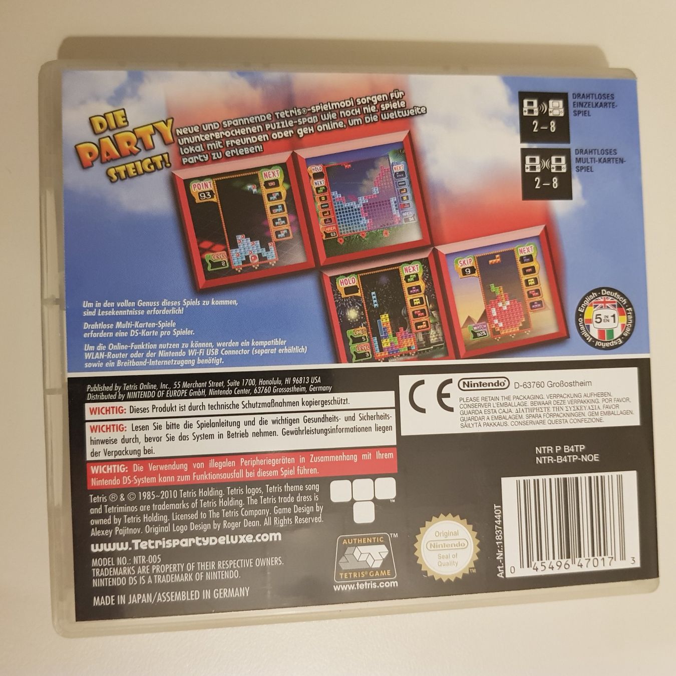 Nintendo Jeux: Tetris Party Deluxe /DS – D'occasion à Münchenstein par 2DGames 1
