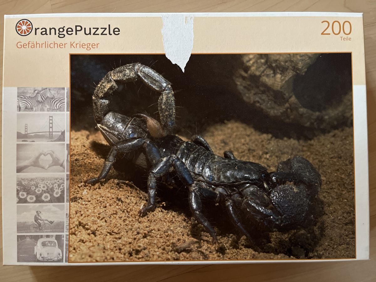Puzzle: OrangePuzzle Skorpion Puzzle 200 Teile – Nuovo (secondo la descrizione) da Dotzigen venduto da Chruemeli79