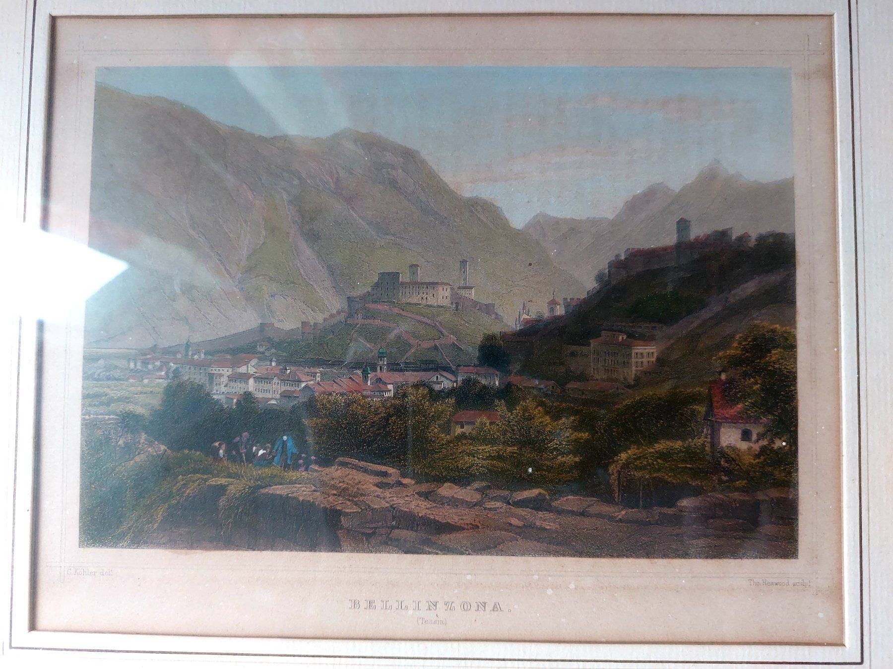 Stiche: Vintage Stichbild Tessin 33x27cm – Gebraucht aus Horgen von zur_jq85 3