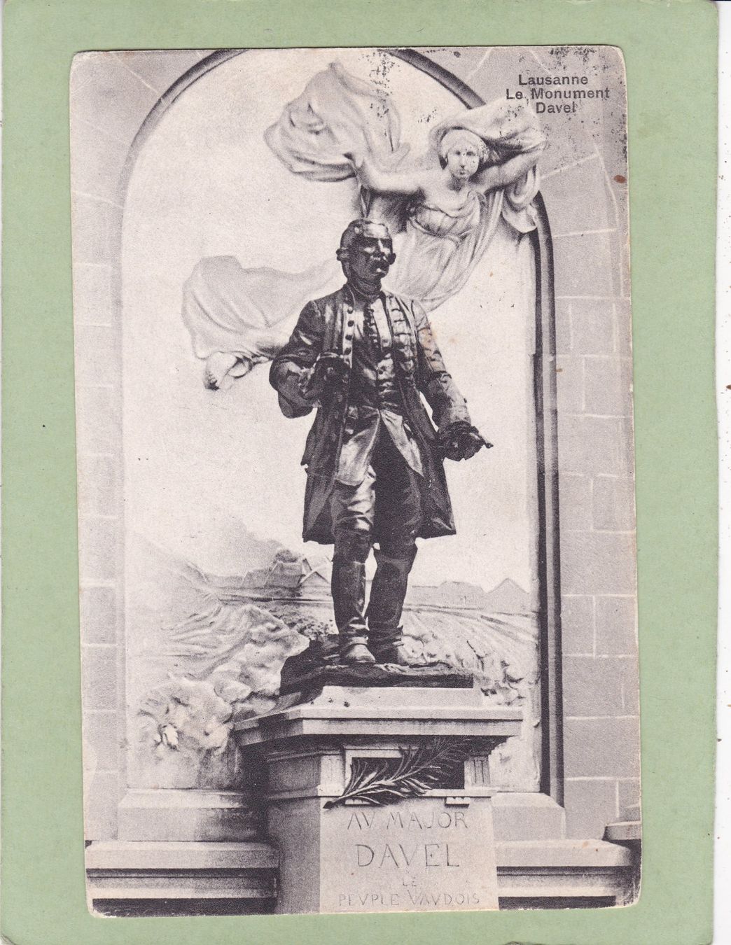 Ansichtskarten: Lausanne Le Monument Duvel 1912 – Gebraucht aus Herisau von Lisegrat2008