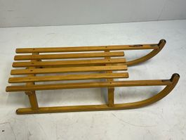 Originaler Davoser Schlitten aus Holz, L=90cm