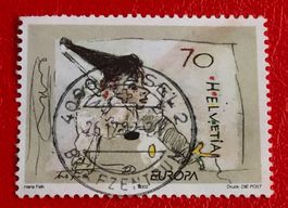 Nr.1051 mit Stempelt Pierrot spielt mit dem Faden Europamark