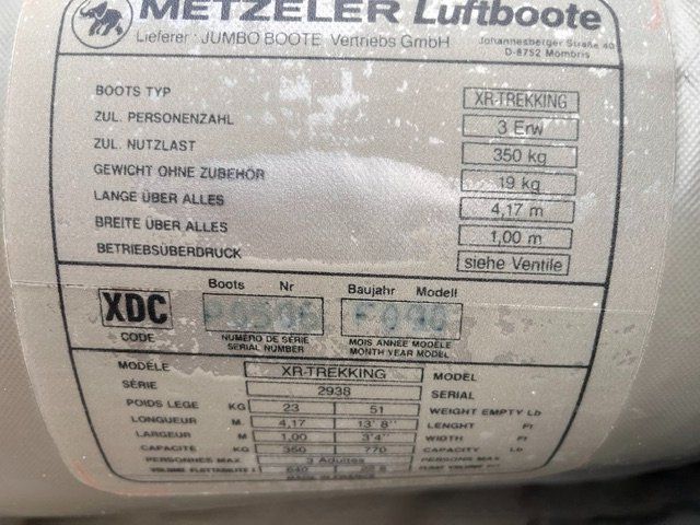 Metzeler Bateaux: XR Trecking Raft Boot – D'occasion à Uerkheim par Petrol01 5