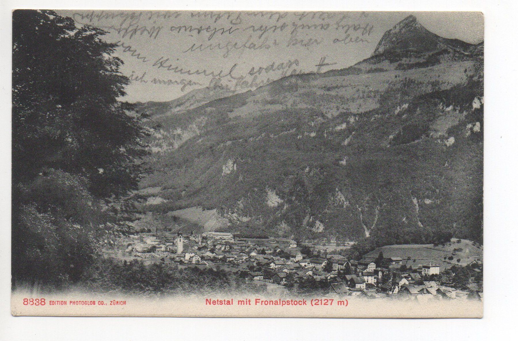 Cartoline postali: NETSTAL mit Fronalpstock – Usato da Jona venduto da philajona