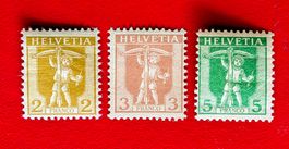 TELLKNABE SATZ 101 - 103 1907*/** POSTFRISCH
