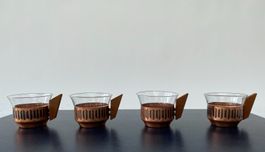 Vintage 60's Teetassen von Schott Gen Mainz