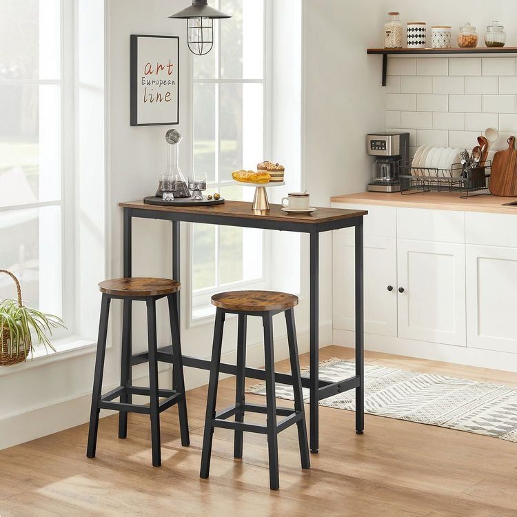Tavoli: Bartisch Set mit 2 Hockern Küchentisch MANDALA – Nuovo e nell'imballaggio originale da Lachen SZ venduto da MAMORU-MOEBEL 1