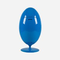 Mülleimer Ovetto Soldi Design blau Space Age