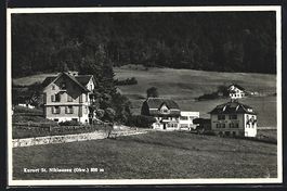 St. Niklausen, Partie mit Gasthaus Pensi