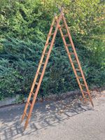 Schweizer Armee Holzleiter kombinierte Bock-Schiebeleiter 3m