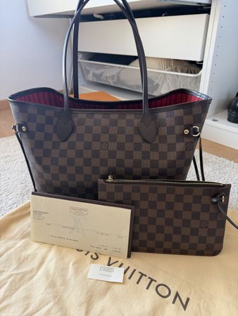 Louis Vuitton Neverfull MM Damier Ebene guter Zustand