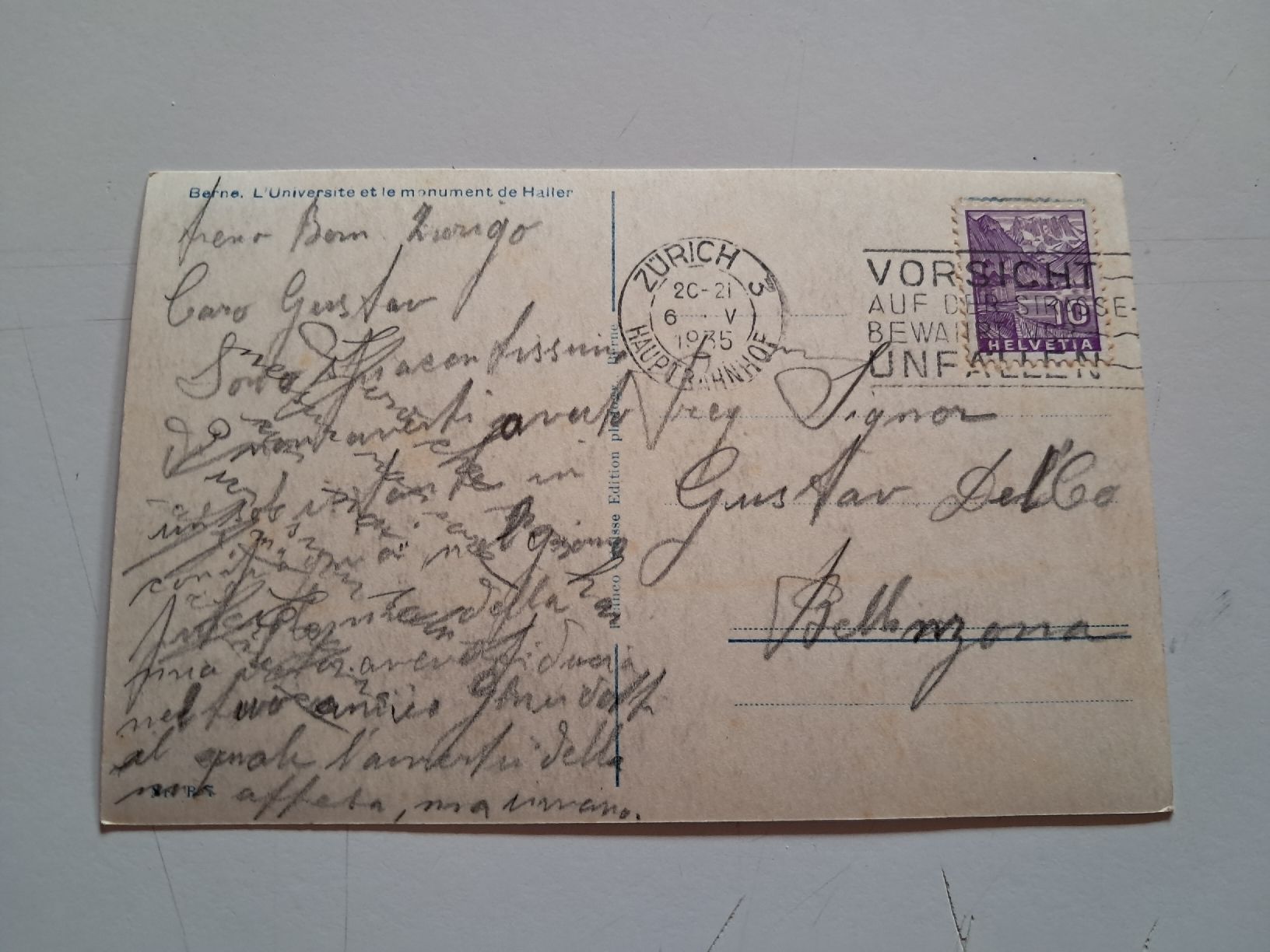 Cartoline postali: Università di Berna – Usato da Gorduno venduto da ema_7yhp 1