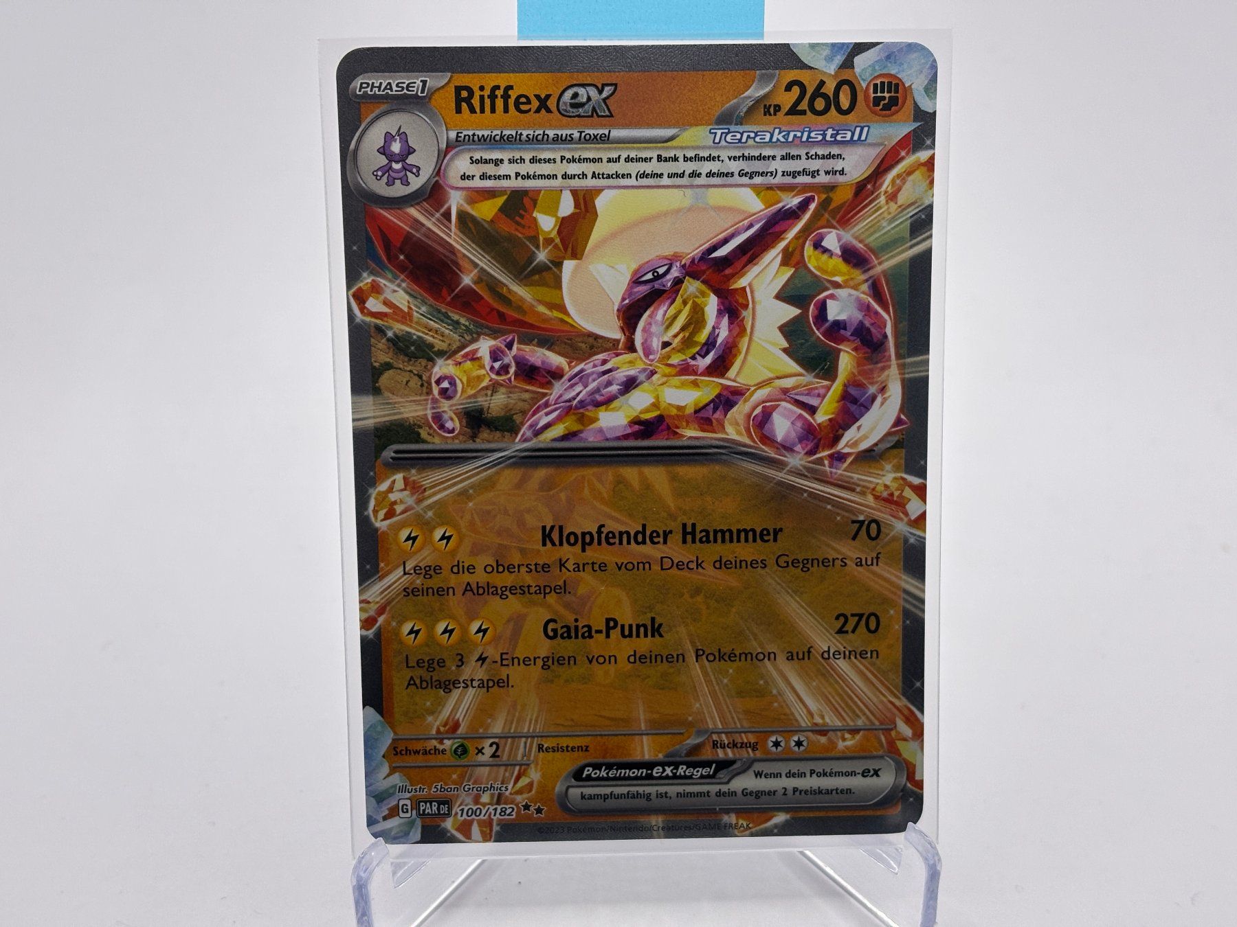Pokémon Sammelbilder & Trading cards: Paradoxrift - Riffex ex (PAR 100) - DE – Neu (gemäss Beschreibung) aus Allschwil von Bullach