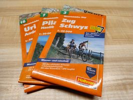 MTB-Karten Hallwag Nr. 3 - Zug | 7 - Uri | 16 - Pilatus