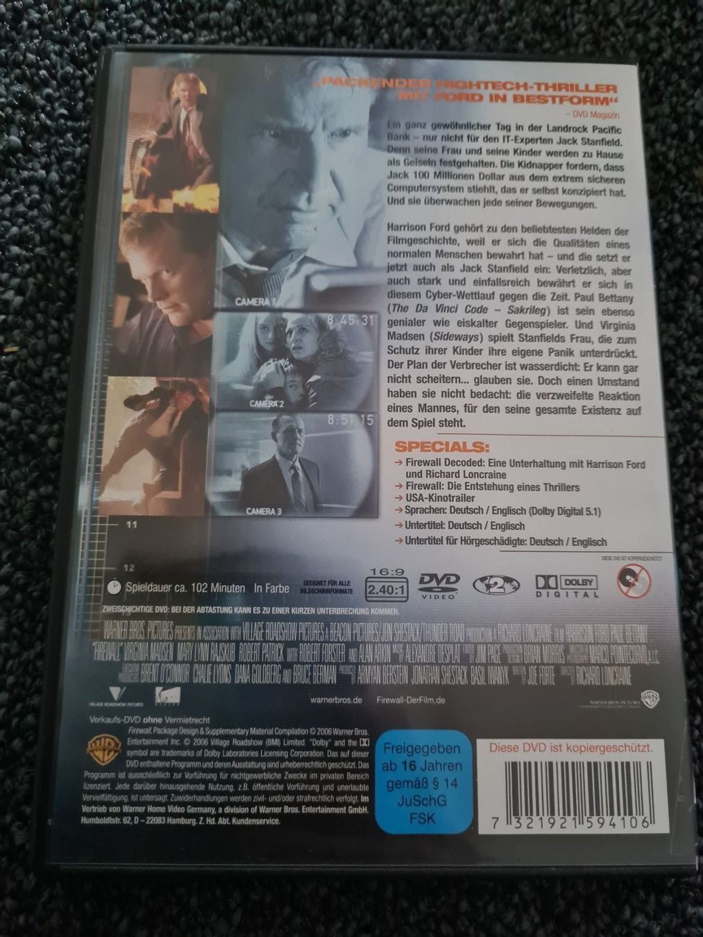 Tutti i DVDs: FIREWALL(5602) – Usato da Ruswil venduto da Ruck.Zuck. 1