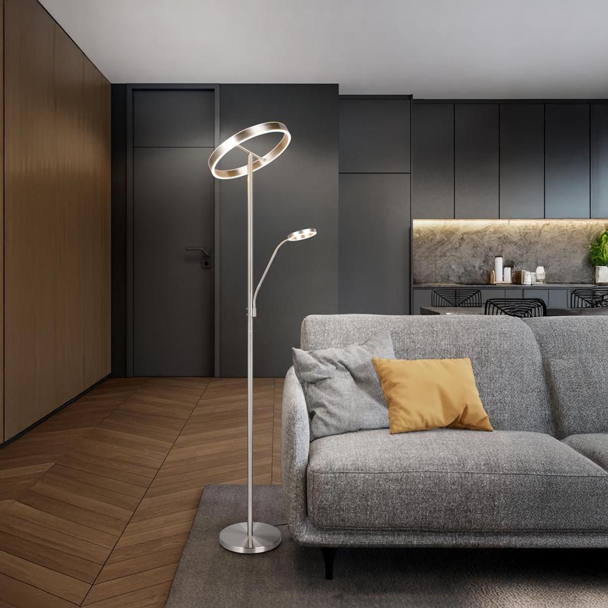 Lampade: LED Stehleuchte, Lesearm, 180 cm Höhe – Nuovo (secondo la descrizione) da Kreuzlingen venduto da Smart-Light 1