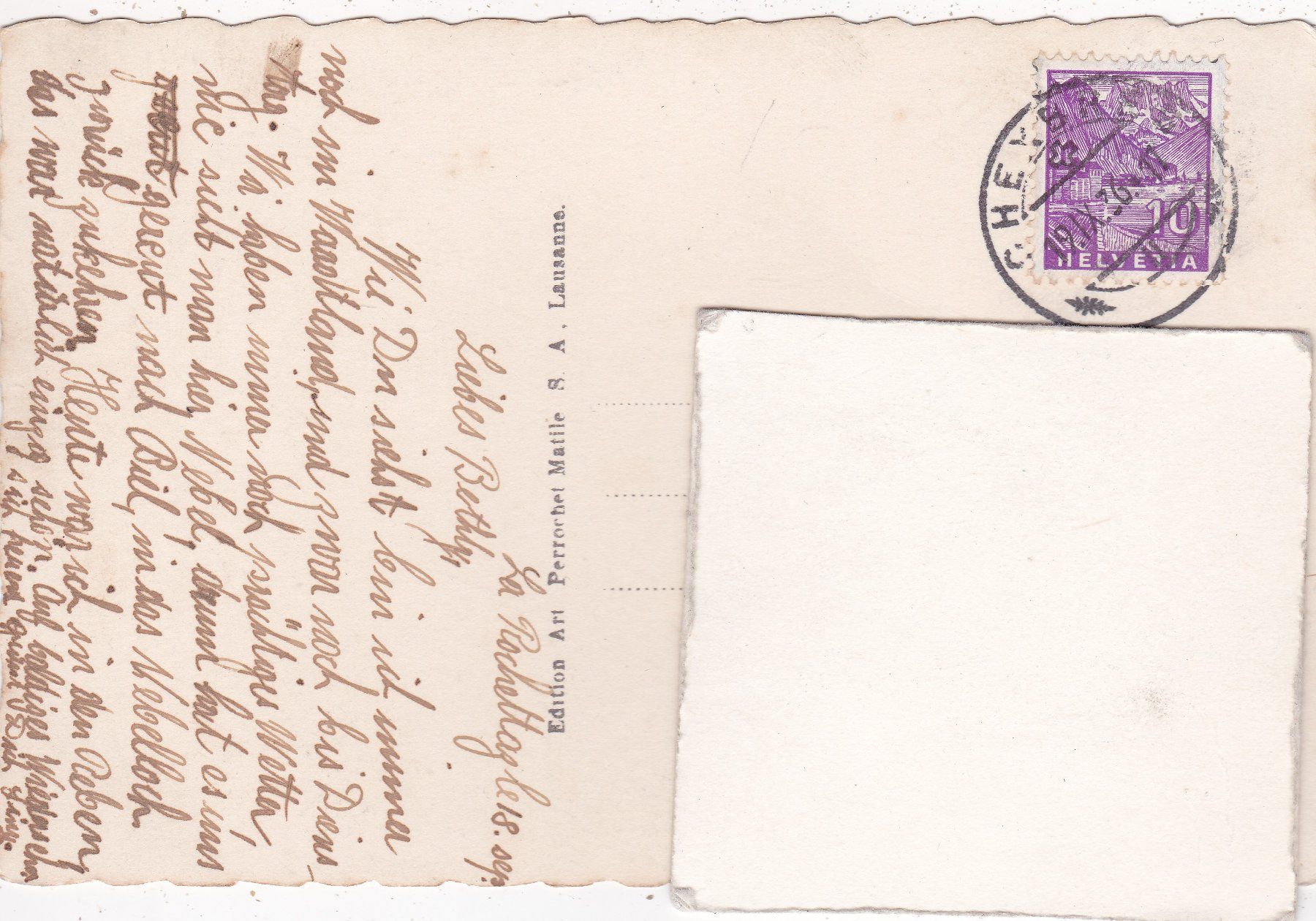 Cartoline postali: Chexbres 1936 – Usato da Herisau venduto da Lisegrat2008 1