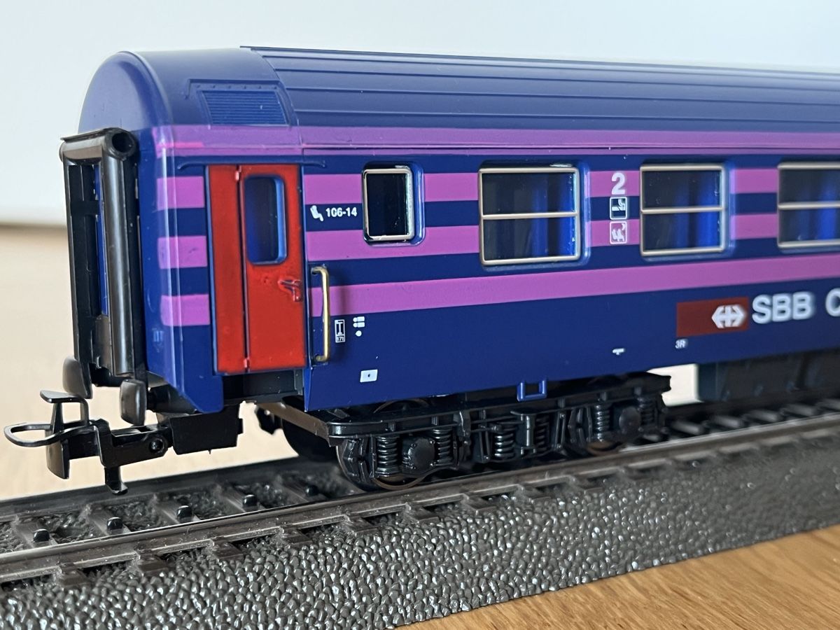 Jouef Modellini di ferrovie: 2 Stk SBB Liegewagen Jouef OVP – Usato da Basel venduto da Re620_11627 3