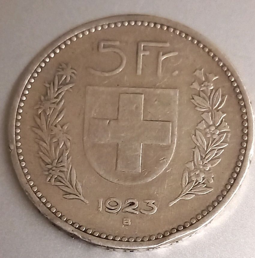 Tutti le monete: CH 5 franchi 1923 – Usato da Minusio venduto da epp_cty9