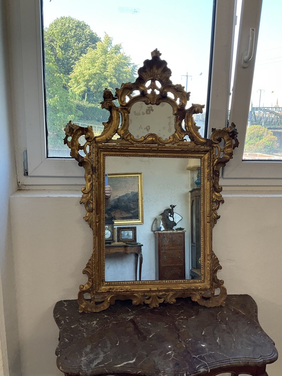Spiegel: Antique miroirs bois sculpter doré 18emes siècles Baroque  – Gebraucht aus Estavayer-le-Lac von Bon-coin1