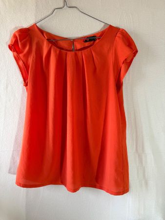 orangene Bluse Gr S