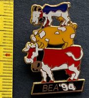 Kuh, Schwein Ziege, BEA 94, Pin