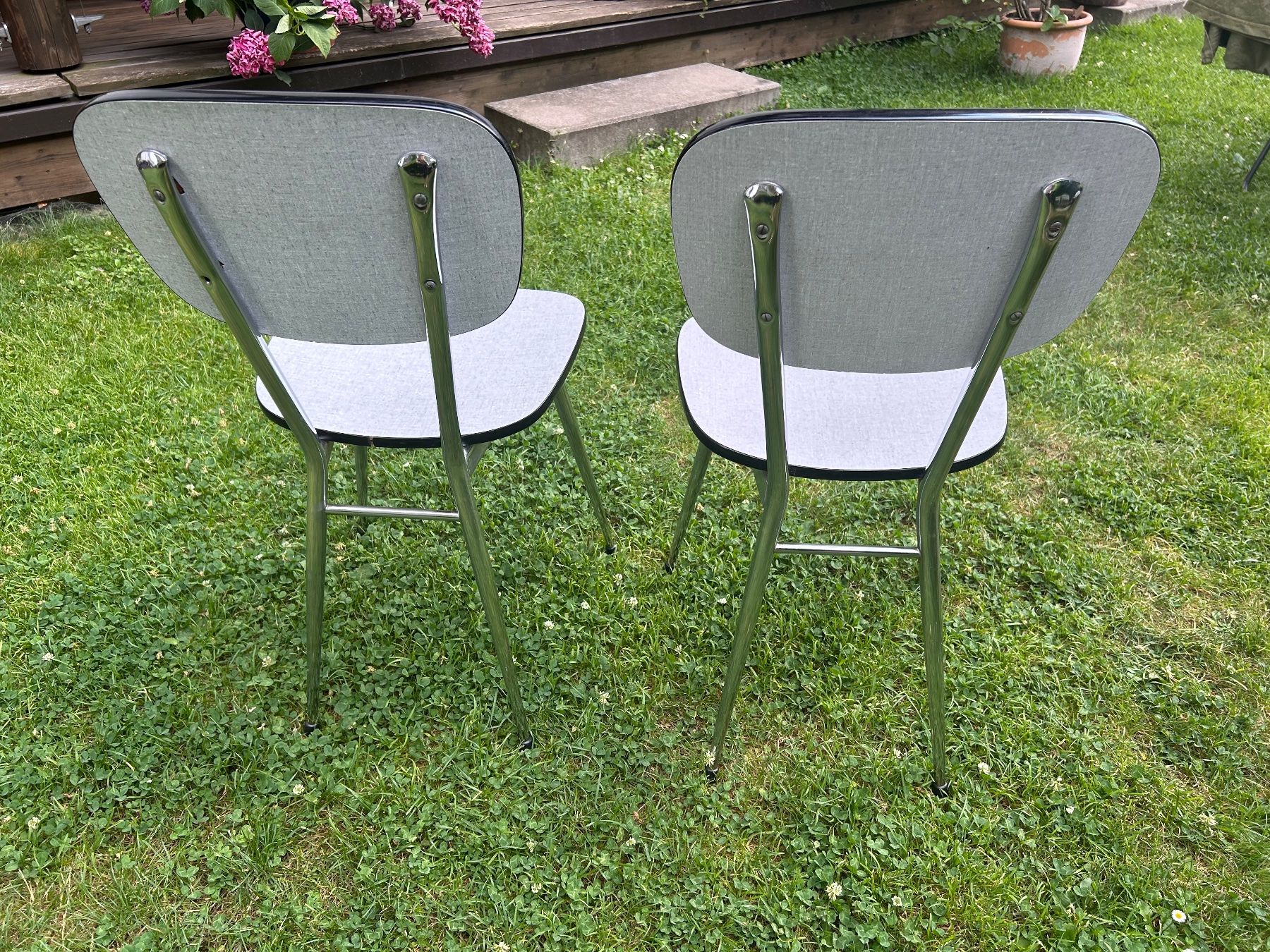 Sedie: 2 Vintage Kelco Küchenstühle grau – Usato da Zürich venduto da nicoleichholzer 3