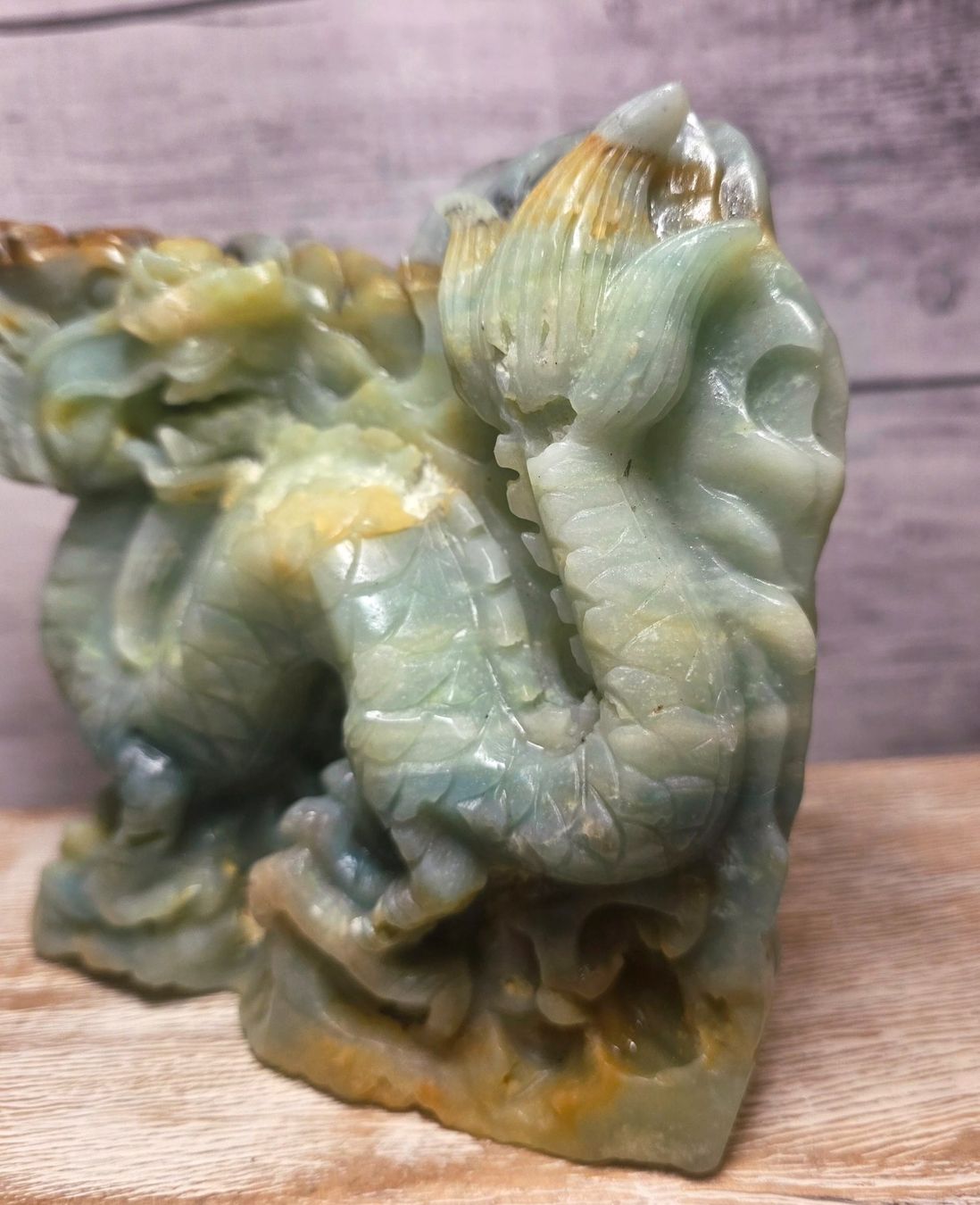 Minerali & Pietre curative: Amazonit Chinesischer Drache 2.1kg – Nuovo e nell'imballaggio originale da Matzingen venduto da Shay_Crystalz 3
