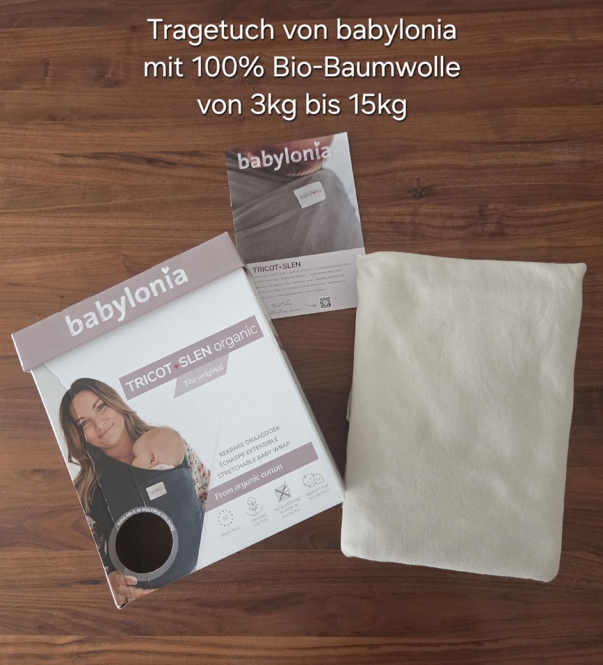 Marsupi portabebè: Babylonia Tragetuch, Bio-Baumwolle – Nuovo (secondo la descrizione) da Bettlach venduto da Romiiii