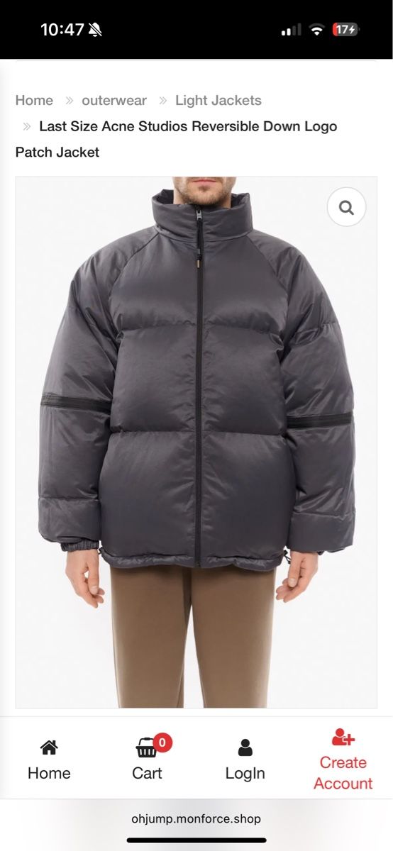 Acne Studios Giacche: Acne puffer jacket – Usato da Zürich venduto da ritzo1 9