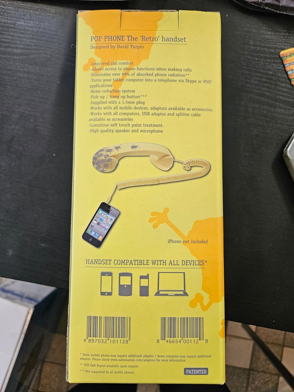 Telefoni: Native Union POP PHONE Retro Handset Yellow NEW – Nuovo (secondo la descrizione) da Wikon venduto da Mr.Saxer 1