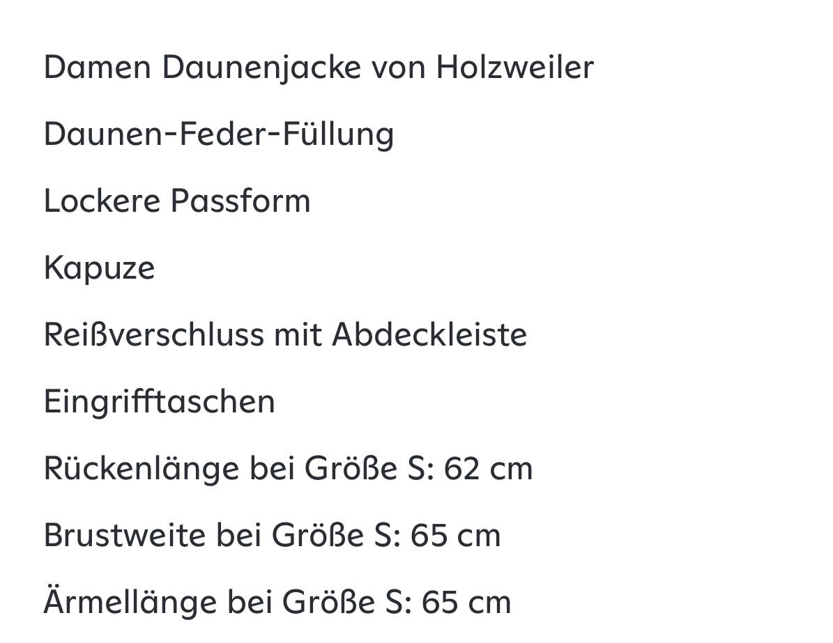 Holzweiler Giacche: Holzweiler Daunenjacke Steilia Grösse S – Nuovo e nell'imballaggio originale da Davos Dorf venduto da tati015 3