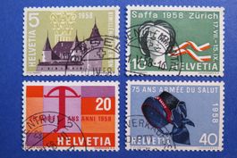 Serie Werbemarken 1958 gestempelt