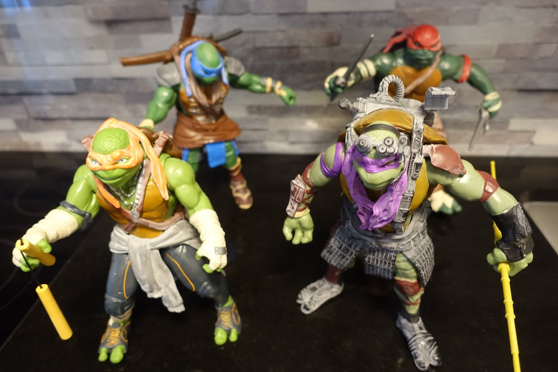Statuette: 4 Stk. Turtles-Figuren – Usato da Belp venduto da Mazarron58