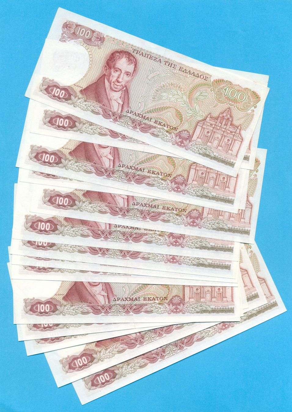 Banconote: Griechenland 14 x 100 Drachmen 1978 – Usato da Nesselnbach venduto da dennis83 1