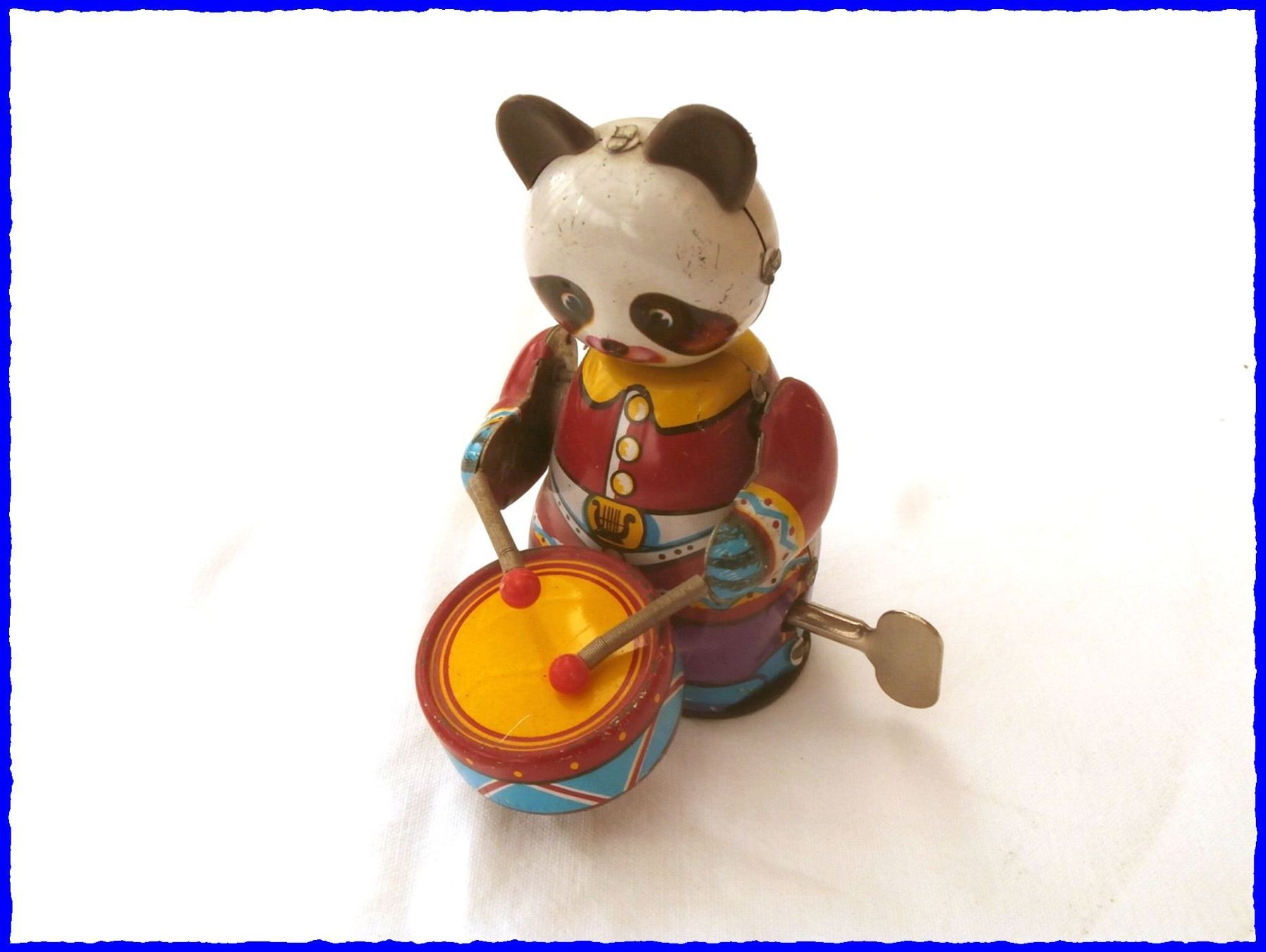 Giocattoli: altes Blechspielzeug:  PANDA-BÄR  - der Trommler – Usato da Worblaufen venduto da Re_mo81