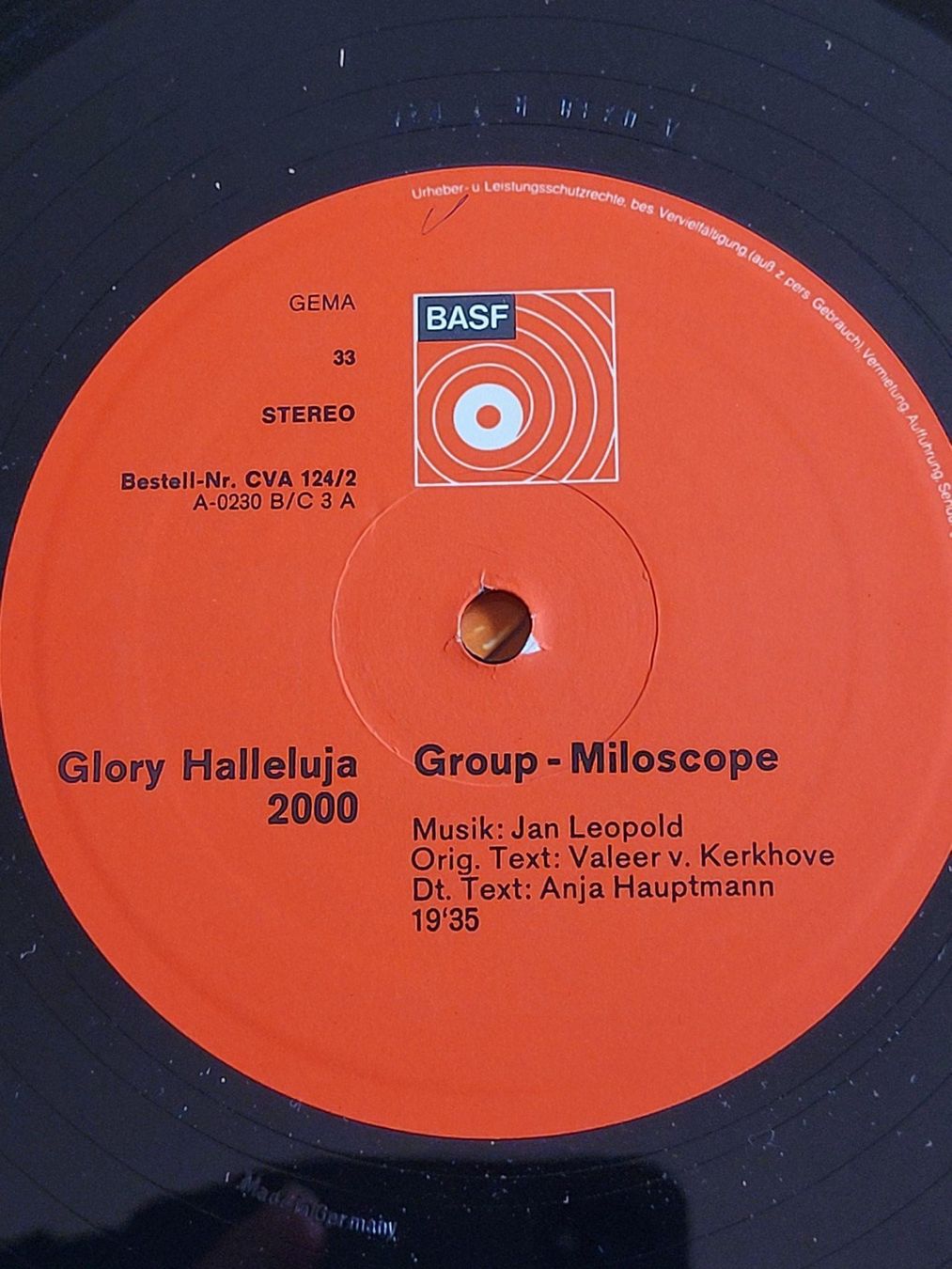 Schallplatten: Glory Halleluja 2000 - Vinyle LP - Group - Microscope – Gebraucht aus La Chaux-de-Fonds von reu_kx5l 9