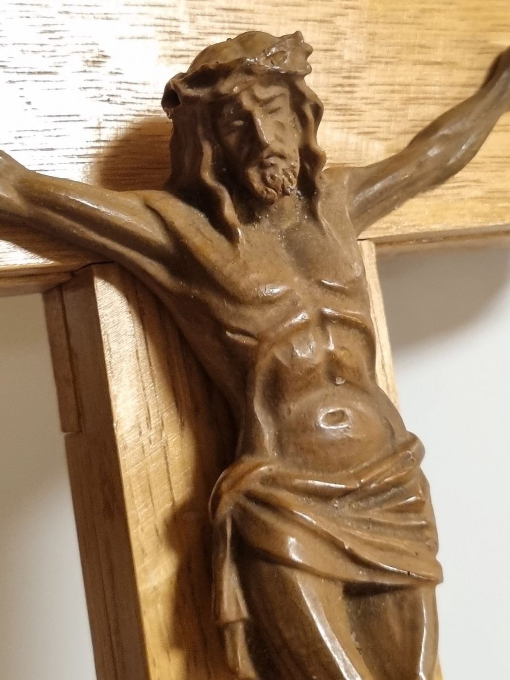 Figuren: Antikes Kruzifix Jesus Holz ca. 1900 – Gebraucht aus Scharnachtal von devin03 7