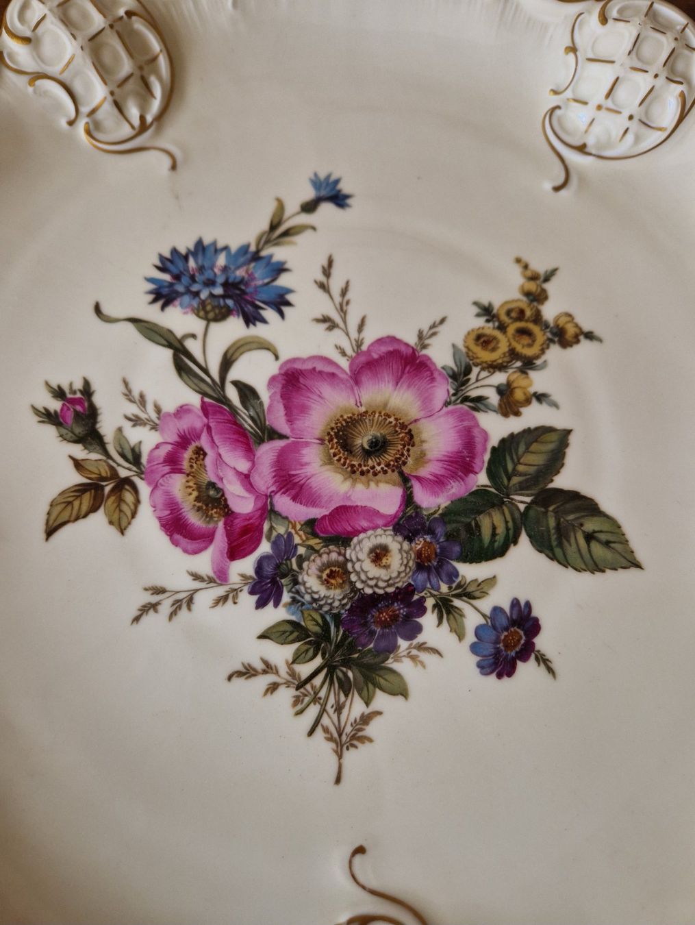 Rosenthal Piatti di portata: Antike Servierplatte mit Blumenmuster, Rosenthal – Nuovo (secondo la descrizione) da Bern venduto da Antikbatik 5
