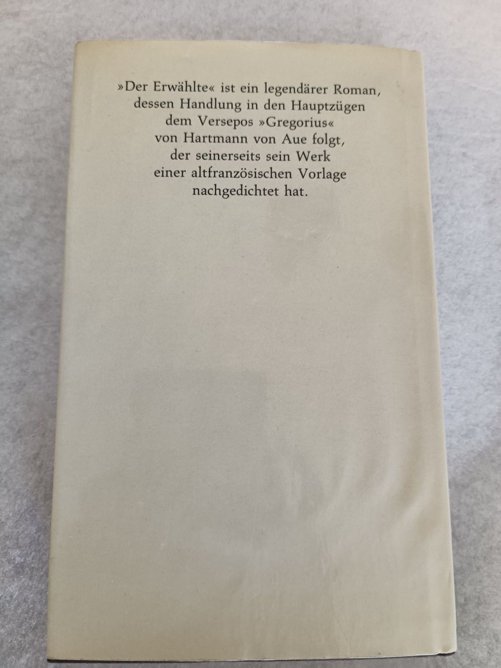 Bücher: Buch Thomas Mann: Der Erwählte - Hardcover-Buch – Gebraucht aus Oberhofen Thun'see von cri_6md2 2