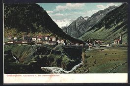 Göschenen /Gotthardbahn, Panorama mit B