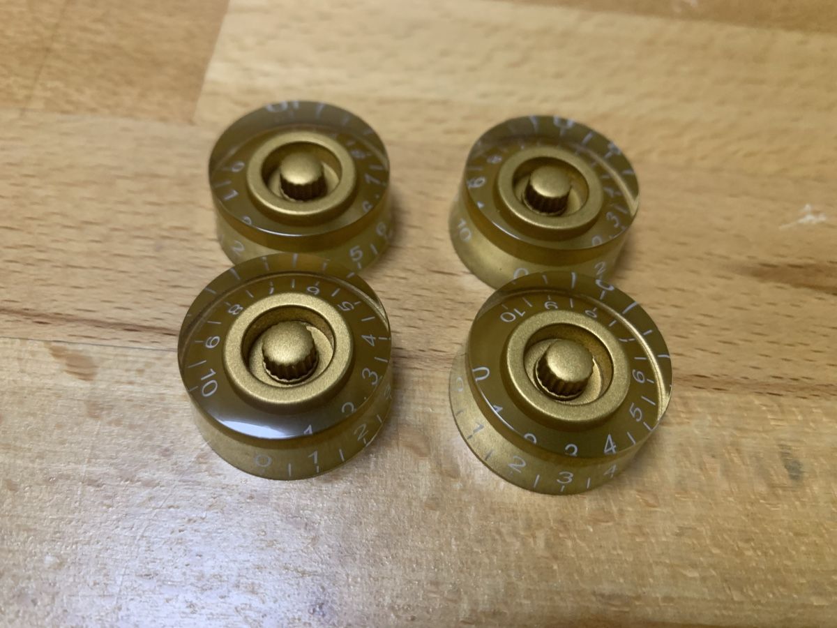 Strumenti musicali: Les Paul Knobs Gold – Nuovo e nell'imballaggio originale da Zürich venduto da richie02